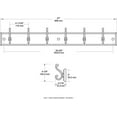 thumbnail image 2 of 165541 Coat Rack, 27-Inch, Wall Mounted Coat Rack with 6 Decorative Hooks, Soft Iron and Cocoa, 2 of 8