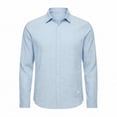 thumbnail image 5 of Cotton Linen Business Casual Dress Shirts for Men Lightweight Long Sleeve Button Down Collared Work Shirts, 5 of 5