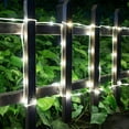 thumbnail image 5 of 23ft 50LEDs Christmas Solar Powered Rope Tube String Lights Strip Outdoor Garden Xmas Tree Holiday Decor Fairy Lights, White, 5 of 12