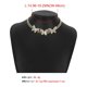 thumbnail image 5 of Gargantilla con colgante de mariposa con diamantes de imitación bohemios, collar de cadena cubana de cristal llamativo, collar corto de plata para mujeres y niñas (plata), 5 of 5