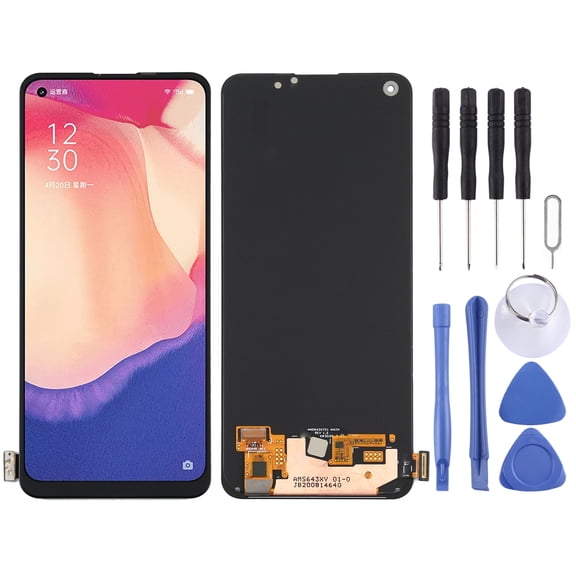 Cellphone Spare Parts  Original AMOLED Material LCD Screen and Digitizer Full Assembly for OPPO Reno4 SE(China) / Realme