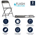 thumbnail image 2 of HERCULES Series Black Plastic Folding Chairs | Set of 2 Lightweight Folding Chairs, 2 of 9