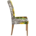 thumbnail image 3 of KXMDXA Autumn Sunflowers Wood Pattern Stretch Chair Cover Protector Seat Slipcover for Dining Room Hotel Wedding Party Set of 6, 3 of 6
