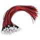 thumbnail image 1 of Uxcell Diodo LED de 5mm, 100 Pcs 9-12V DC Mini Luces LED pre-cableadas para iluminación de indicadores DIY de RC, Luz verde esmeralda, 1 of 5