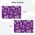 thumbnail image 4 of Placemats Set of 4 / 6, Bright Butterflies Placemats for Dining Table Indoor/Outdoors Heat Resistant Washable Placemats 18" x 12", 4 of 8