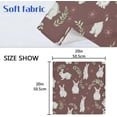 thumbnail image 7 of GZHJMY Rabbit Cloth Napkins Set of 1, Reusable Washable Polyester Dinner Napkins for Family, Restaurant, Wedding, Party Decor 20 x 20 Inch, 7 of 7