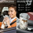 thumbnail image 6 of 1pc Horse 30oz Tumbler with Straw & Handle - Insulated Stainless Steel Cup | Holiday Gift for Man Women (Christmas, Valentine's, Birthday), 6 of 7