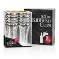 thumbnail image 3 of Plastic Wine Kuddush Cup with Silver Diamond Design, Disposable Elegant Kiddush Cups, BPA Free Heavy Duty Kosher Party Cups 5oz 10ct (50 Packs), 3 of 6