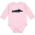 thumbnail image 3 of Inktastic San Francisco Skyline Boys or Girls Long Sleeve Baby Bodysuit, 3 of 5