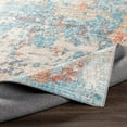 thumbnail image 4 of Mark&Day Area Rugs, 5x7 Lithoijen Modern Teal Area Rug, Blue Orange Grey Carpet for Living Room, Bedroom or Kitchen (5' x 7'6"), 4 of 7