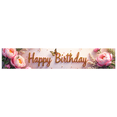 thumbnail image 6 of Pink Floral Themed Happy Birthday Banner Background Backdrop Party Supplies for Birthday Decoration Photography Props Party Decorations Birthday Party Setup Celebrations, 6 of 7