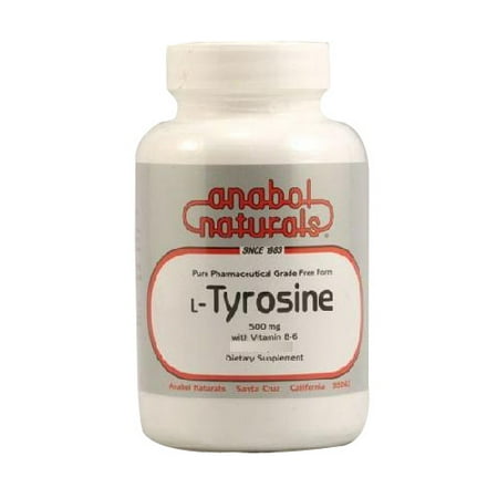 Anabol Naturals L-Tyrosine 500mg avec de la vitamine B-6 capsules - 100 Ea