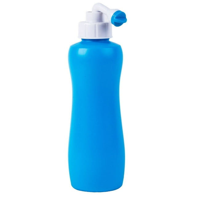 EeaseMX Bidé portátil de mano de 400 ml, para viajes, con pulverizador para limpieza personal (azul)
