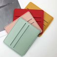 thumbnail image 6 of Colorful Bank Card PU Leather Credit ID Card Business Wallet Coin Pouch Bank Card Bag Slim Card Holder GREEN, 6 of 8