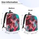 thumbnail image 2 of Disketp Psychedelic Hairless Cat Mochila de Lona Estampada, Mochila Escolar de Viaje Ligera para Estudiantes y Portátil-Small, 2 of 5