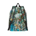 thumbnail image 2 of Lsque Vintage Print Island Skull Pattern Canvas Daypack, Durable Backpack, High-quality Versatile Backpack,Vintage Compact Backpack-Small, 2 of 6