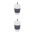 thumbnail image 3 of Wosthever Taza de café de trigo, taza de té de la leche de estilo Simple, tazas para el hogar, palo de sellado, botella de moda, artículos Gris 2Conjunto, 3 of 6