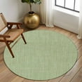 thumbnail image 3 of Round Rugs 6 Ft, Vintage Sage Green Non Slip Area Rugs for Kitchen Bedroom Entryway, Farmhouse Retro Beige Solid Color Washable Carpet Runner Rug Floor Mats for Bedroom Home Decor, 3 of 9