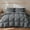 Grey, variant on KAKABELL Goose Feather & Down Comforter King Size, 3D-Baffle Box Construction, 8 Corner Tabs,Top-Grade White Goose Feather & Down 100% Cotton Cover, Soft & Airy, 90" x 106"