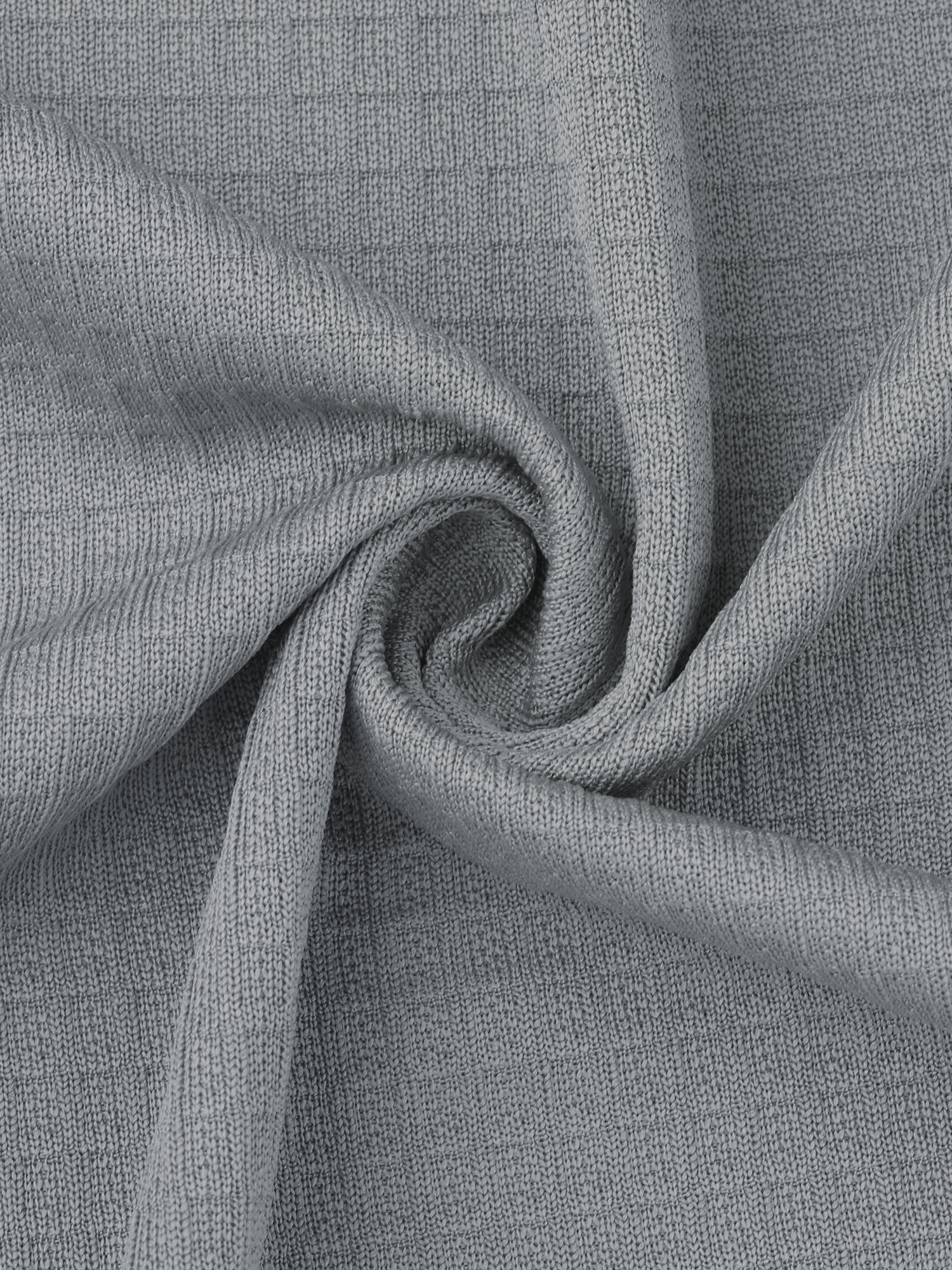 DARING DIVA Bathrobe Waffle Terry Shawl Collar Tie Short Sleeve L Grey