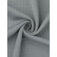 thumbnail image 6 of DARING DIVA Bathrobe Waffle Terry Shawl Collar Tie Short Sleeve L Grey, 6 of 7
