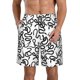 thumbnail image 1 of Balery Hand Drawn Snake Traje de Baño Estilo Hawaiano para Hombre, Shorts de Secado Rápido con Bolsillos-Large, 1 of 6