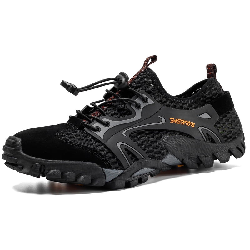 Alta exposición desfile Superficial Men's Hiking Breathable Lightweight Shoes Outdoor Quick Dry Mesh Walking Shoes  Trekking Training Water Sneakers Size 6-12 - Walmart.com
