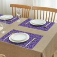thumbnail image 3 of Purple Leopard Print Summer Placemats Table Placemats Set Of 4-Linen Kitchen Washable Placemats Table Mats 11.8"x17.7"Non-Slip Heat Resistant, 3 of 6