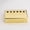 Gold 50mm, variant on LOOKSEVEN 50mm/52mm Neck & Bridge Guitar Humbucker Pickup Copper Cover for LP SG Shell- Silver52mm