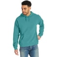 thumbnail image 4 of Hanes Men's Garment Dyed Fleece Hoodie Spanish Moss XL, 4 of 8