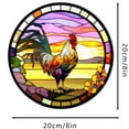 thumbnail image 7 of AatoeaX Elegant Rooster Window Decor: Sunset Backdrop, Transparent Acrylic, Hanging Art for Home, Farmhouse - Themed Spaces & Kitchen Decor, 7 of 7