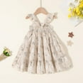 thumbnail image 5 of Younger Tree Baby Toddler Girls Dress Kid Summer Sleeveless Princess Flower Beach Butterfly Sundress for 7-8T, 5 of 6