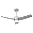 thumbnail image 6 of 42" Modern Silver Dimmable DC Motor Ceiling Fan with Light and Remote for Bedroom and Office, 6 of 15