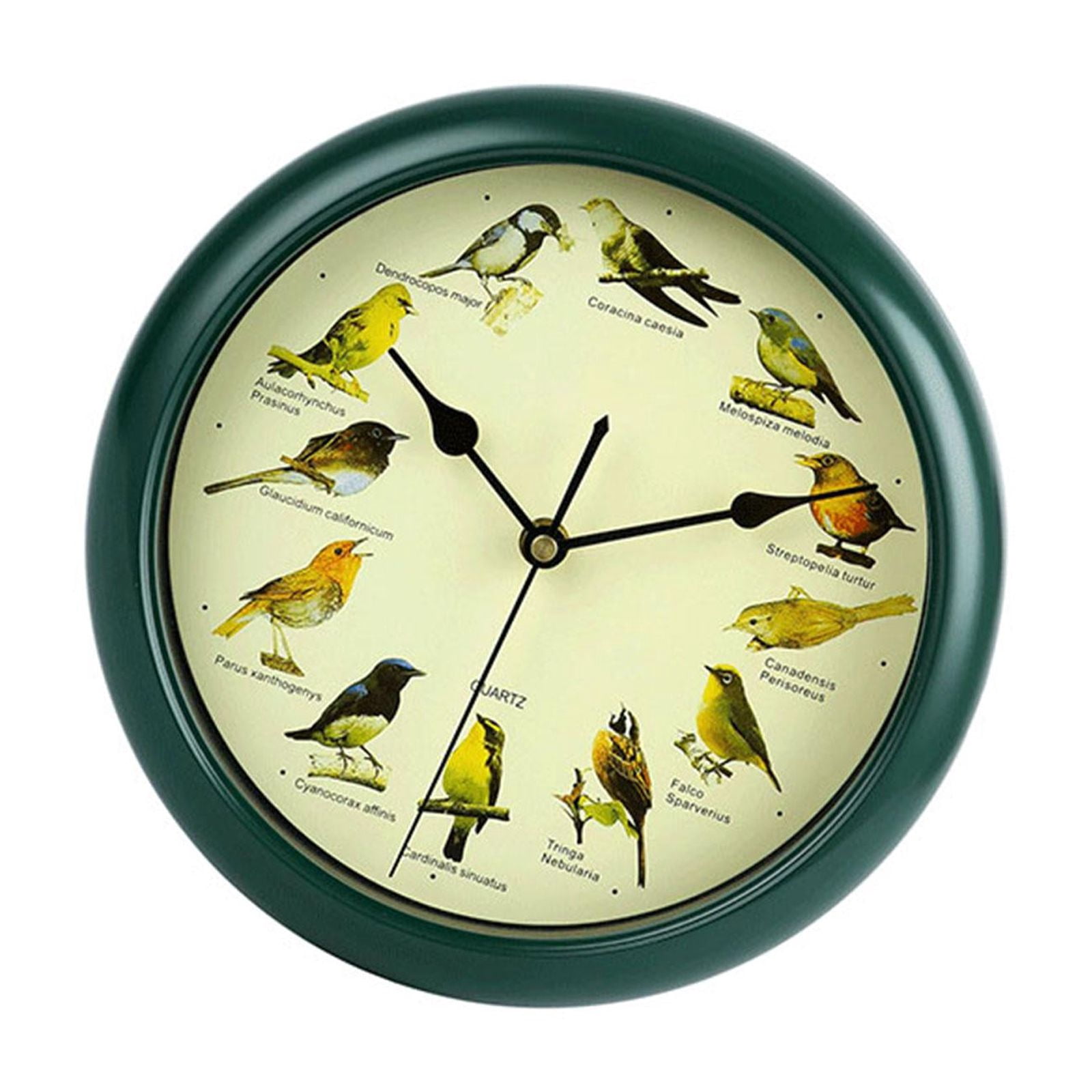 flameer Singing Bird Wall Clock Melody Clock Rustic Decorative Clock Modern Hanging Wall
