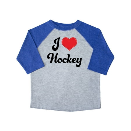 

Inktastic I Love Hockey Gift Toddler Toddler Girl T-Shirt