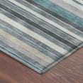 thumbnail image 3 of Addison Rugs Mayfield Premium Machine Washable Transitional Stripes Teal Rectangle Rug, 10' x 14', 3 of 6