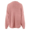 thumbnail image 5 of vigerkar Women's Chunky Cardigan Sweaters Fall Open Front Long Sleeve Ribbed Knit Short Cardigans Outerwear Coats (Pink, M), 5 of 5