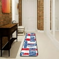 thumbnail image 3 of Dreamtimes Anchor Vintage American Flag Hallway Runner Rug 2'x6' Kitchen Rug with Rubber Backing Soul of The Sea Non Slip Entryway Rug Runner Washable Soft Area Rug for Hallway Bedroom Kitchen Decor, 3 of 6