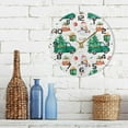 thumbnail image 7 of GZHJMY Christmas Tree Wall Clock, 10" Silent Non Ticking Round Clock, Oil Painting Easy to Read Clock for Living Room Bedroom Bathroom Home Decor Holiday Gifts, 7 of 7