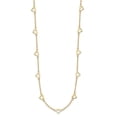 thumbnail image 2 of Primal Gold 14 Karat Yellow Gold Open Hearts on Heart Link 17-Station Necklace, 2 of 4