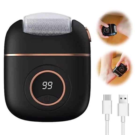 2026 New Electric Callus Remover for Feet, Portable Rechargeable Foot Repair and Grinding Device with Digital Display, Heel Polisher File for Men Women Dry Callus Dead Skin