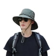 thumbnail image 2 of Shenmeida Sun Hat for Men Windrproof Wide Birm String Bucket Hat UV Protection Boonie Hat for Fishing Hiking, 2 of 7