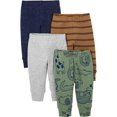 thumbnail image 1 of Pantalones de algodón para bebés Simple Joys by Carter's de 3 a 6 meses (paquete de 4), 1 of 5