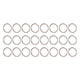 thumbnail image 3 of 24pcs llaveros anillos planos llavero de metal anillos llaves de bricolaje apego, 3 of 6