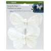 FloraCraft SimpleStyle White Butterfly Picks, 2 Piece
