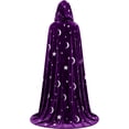 thumbnail image 5 of HuangHuanChen Womens Hooded Cape Darkness Renaissance Halloween Medieval Cloak with Cuffs for Witches Hobbit Goth Ren Fair Elf Cape XXXL, 5 of 5