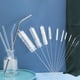 thumbnail image 3 of Juego Cepillos Limpiadores FLhrweasw 10 Uds 8 26 Pulgadas para Pajitas Metal Blanco, 3 of 9