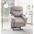 thumbnail image 3 of ACME Chriki Microfiber Upholstered Power Recliner with Lift & Massage in Gray, 3 of 15