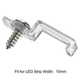 thumbnail image 4 of LED Strip Mounting Brackets, Fixing Clips with Screws for 10mm Wide 5050 Waterproof LED Strip, Nylon, 50Pcs, 4 of 5