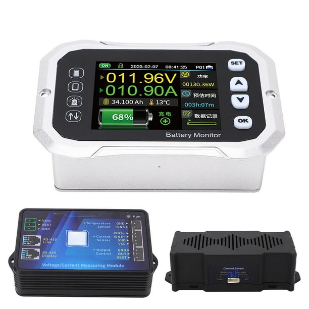 RV Battery Monitor, Smart Battery Monitor High Low Voltage Programmable